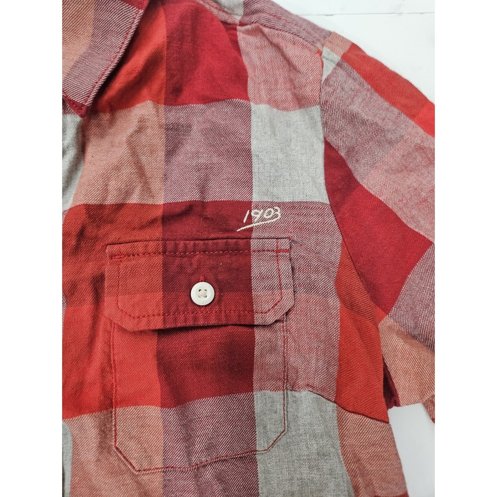 Harley-Davidson Women's Plaid Flannel Shirt - Screamin' Eagle Back (Size M) - Picture 5 of 16